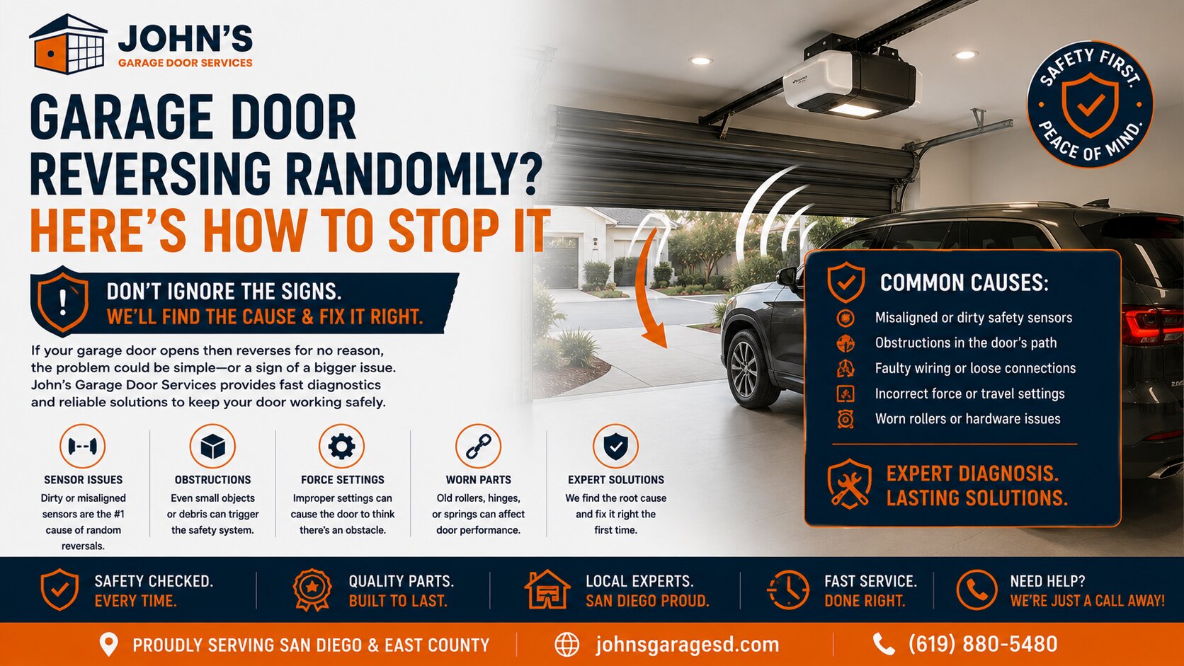 Garage Door Reversing Randomly Here’s How to Stop It