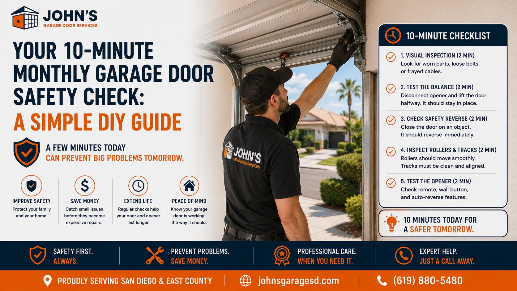 Your 10-Minute Monthly Garage Door Safety Check A Simple DIY Guide