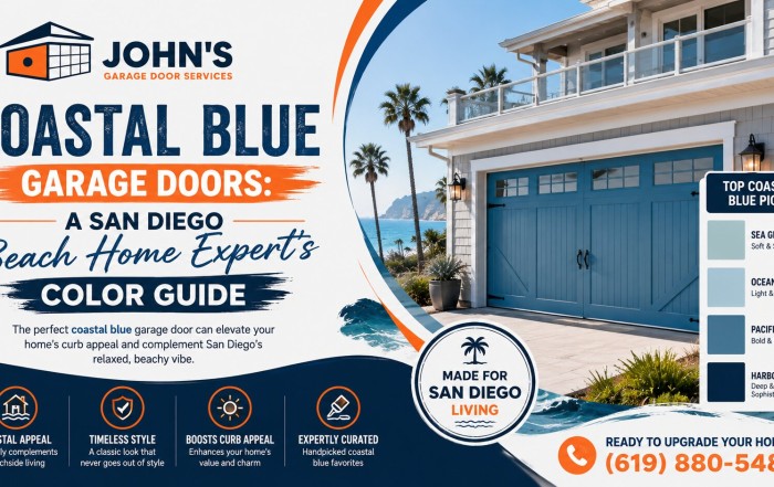 Coastal Blue Garage Doors A San Diego Beach Home Expert’s Color Guide