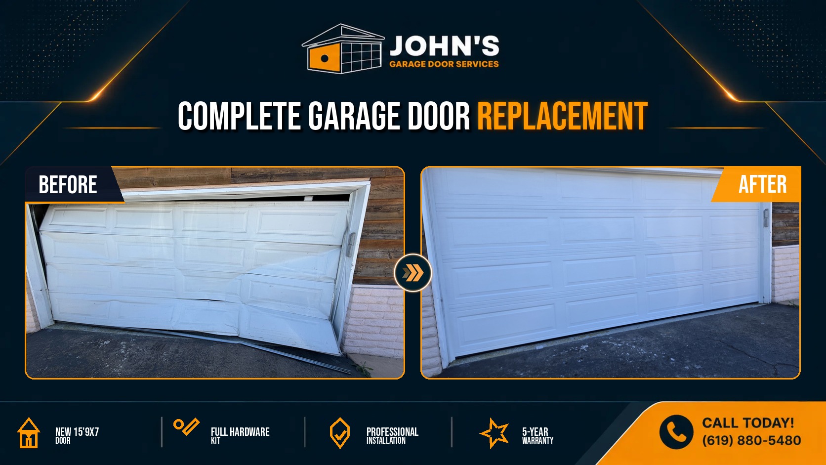 Garage Door Repair in Escondido, California