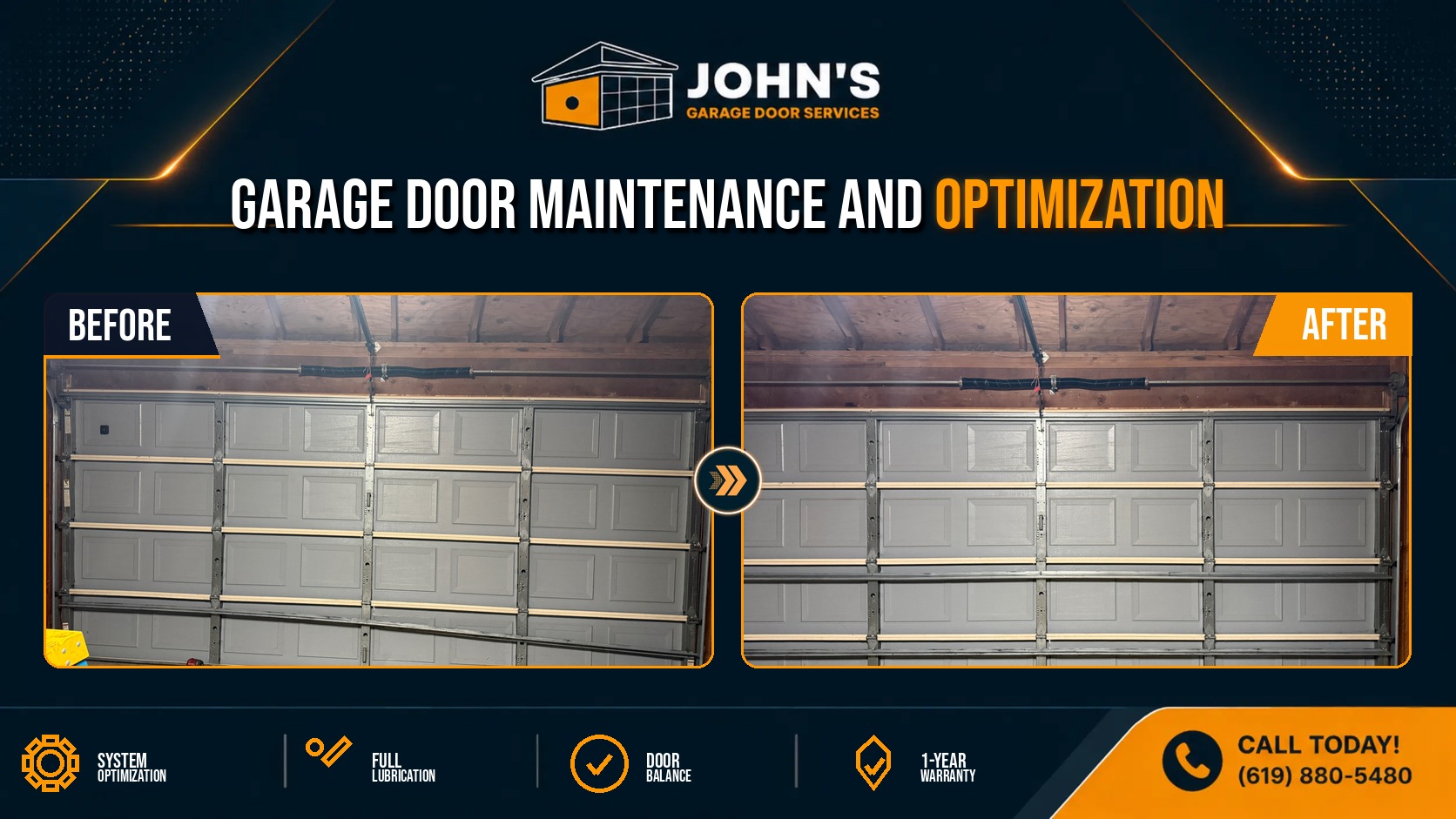 Garage Door Repair In Oceanside, California 92057