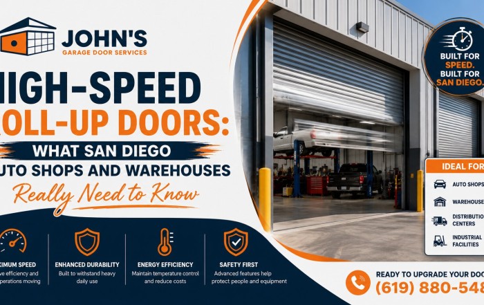 High-Speed Roll-Up Doors What San Diego Auto Shops and Warehouses Really Need to Know
