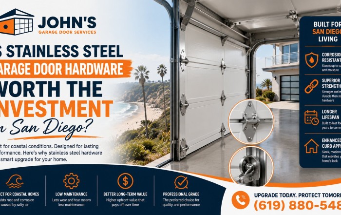 Is Stainless Steel Garage Door Hardware Worth the Investment in San Diego