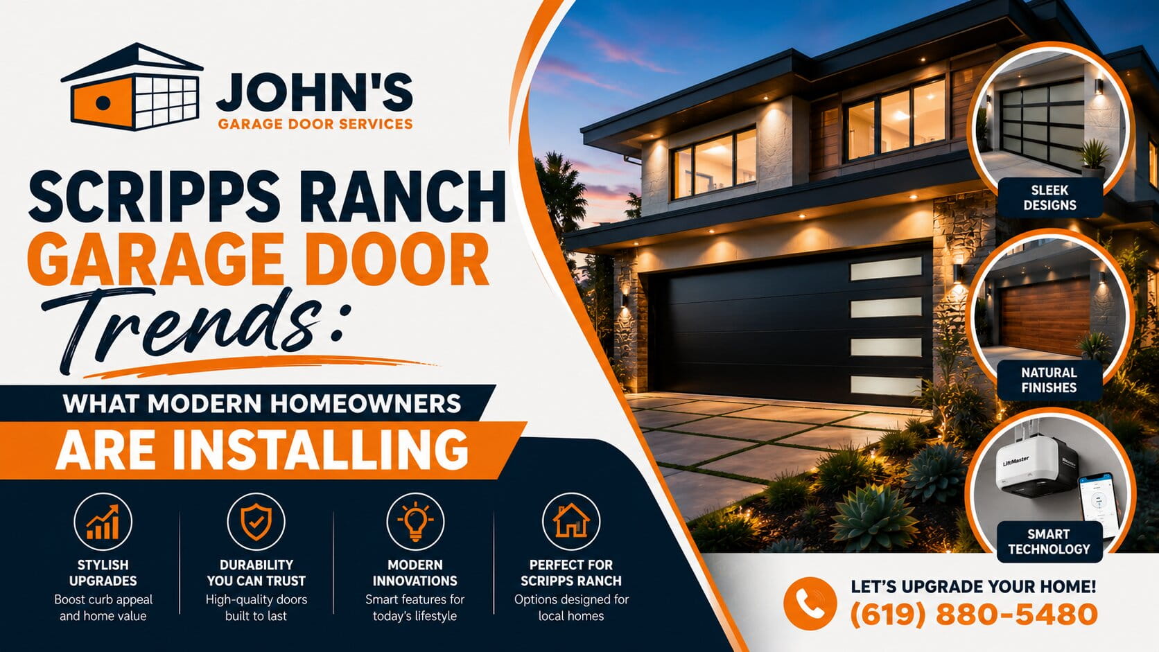 Scripps Ranch Garage Door Trends What Modern Homeowners Are Installing
