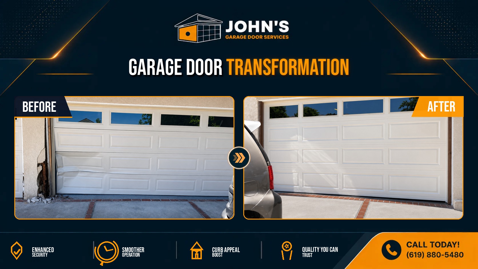 Garage Door Repair / Installation In Jurupa Valley, California 92509