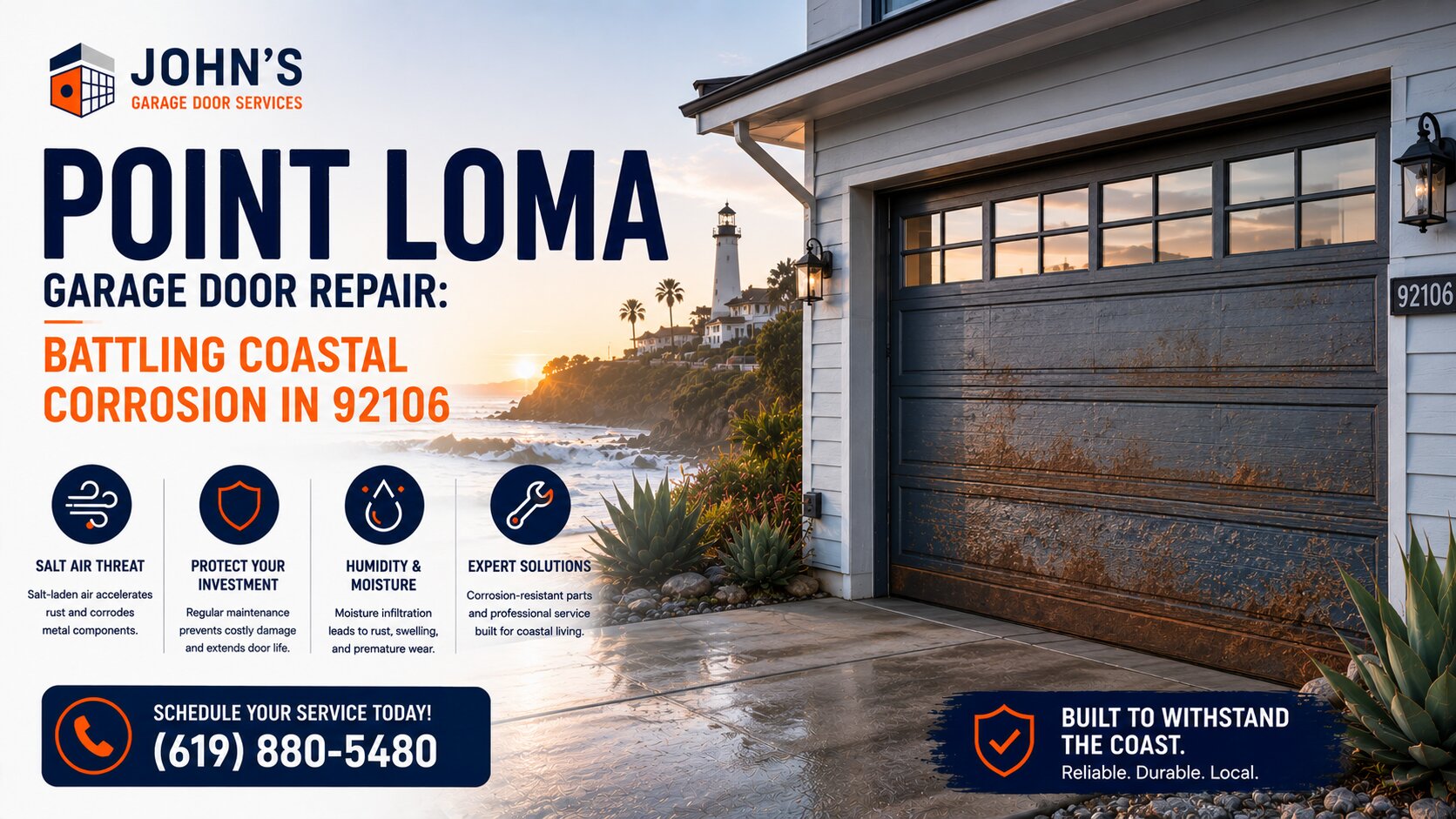 Point Loma Garage Door Repair Battling Coastal Corrosion in 92106