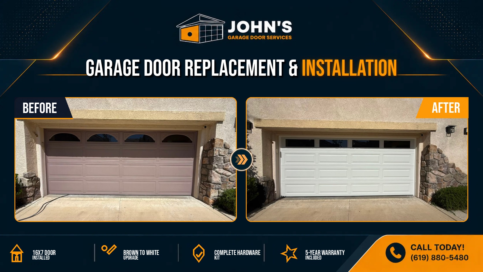 Garage Door Repair / Installation In Rancho Santa Margarita, California 92688