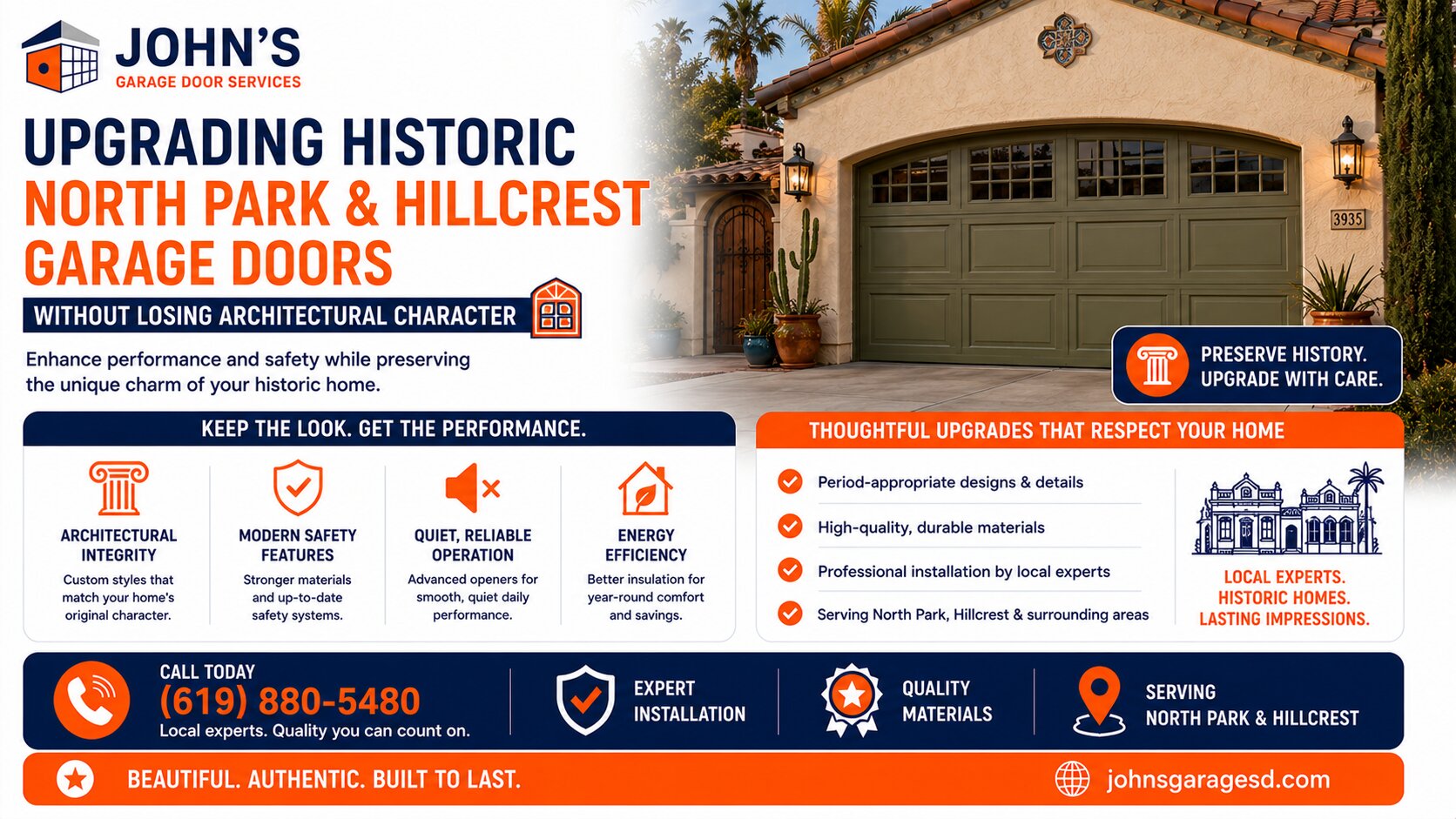 Upgrading Historic North Park and Hillcrest Garage Doors Without Losing Architectural Character