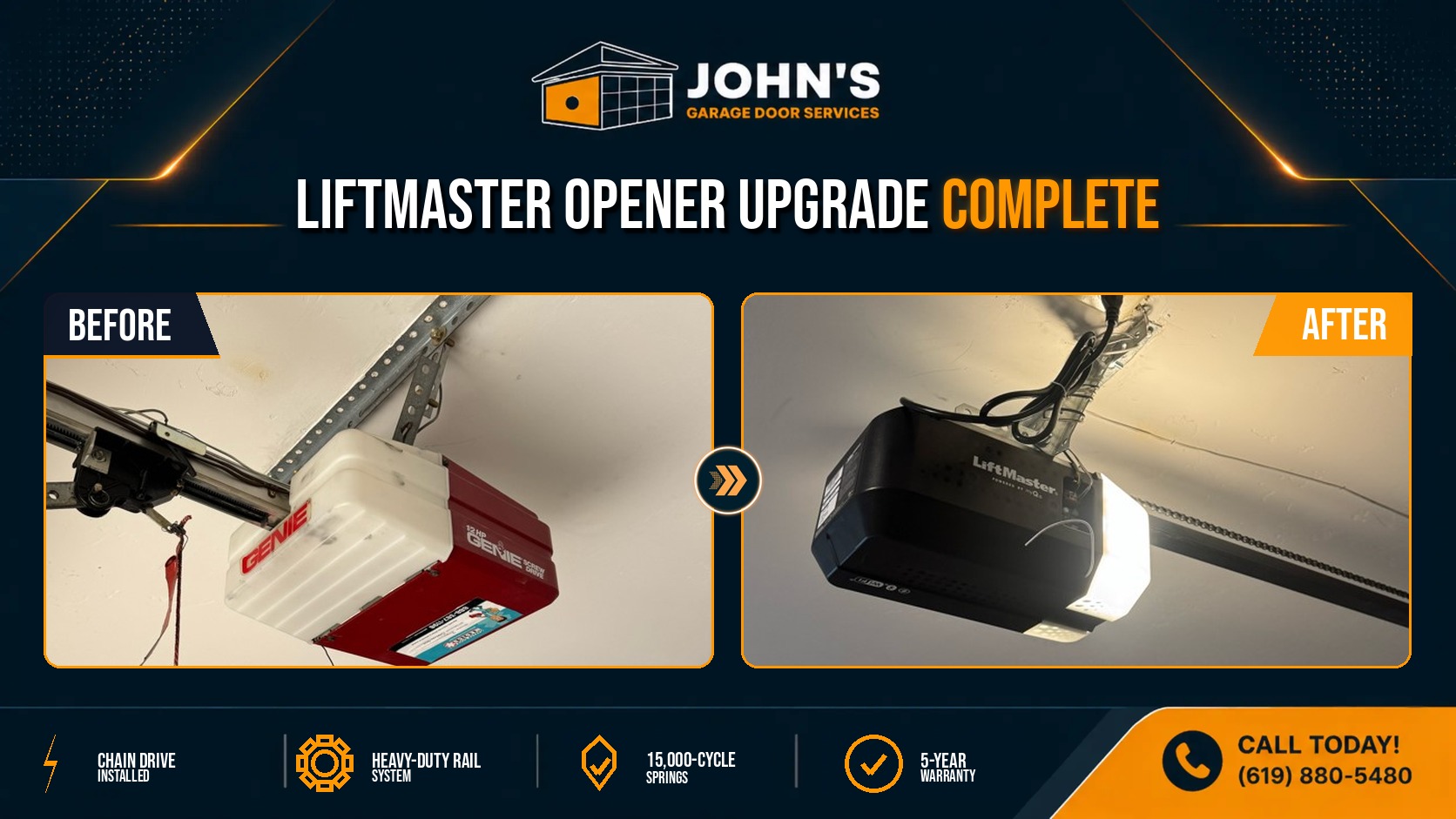 Garage Door Repair / Opener installation In San Diego, California 92122