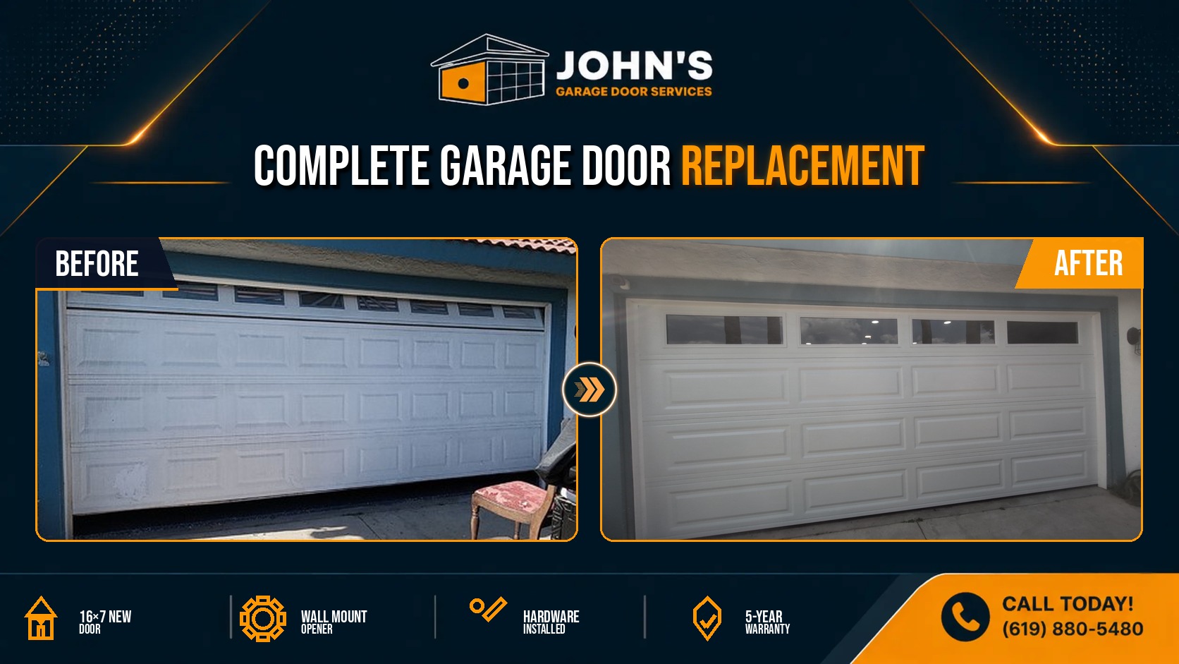 Garage Door Repair / Installation In Rialto, California 92376
