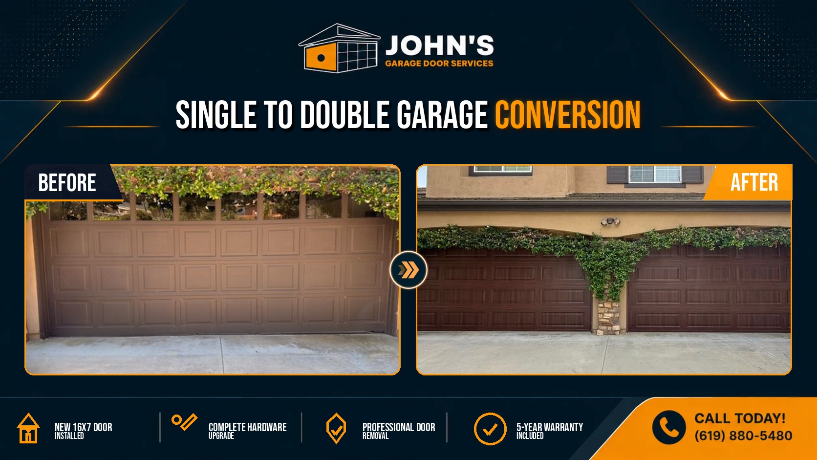Garage Door Repair / Installation In Yorba Linda, California 92887