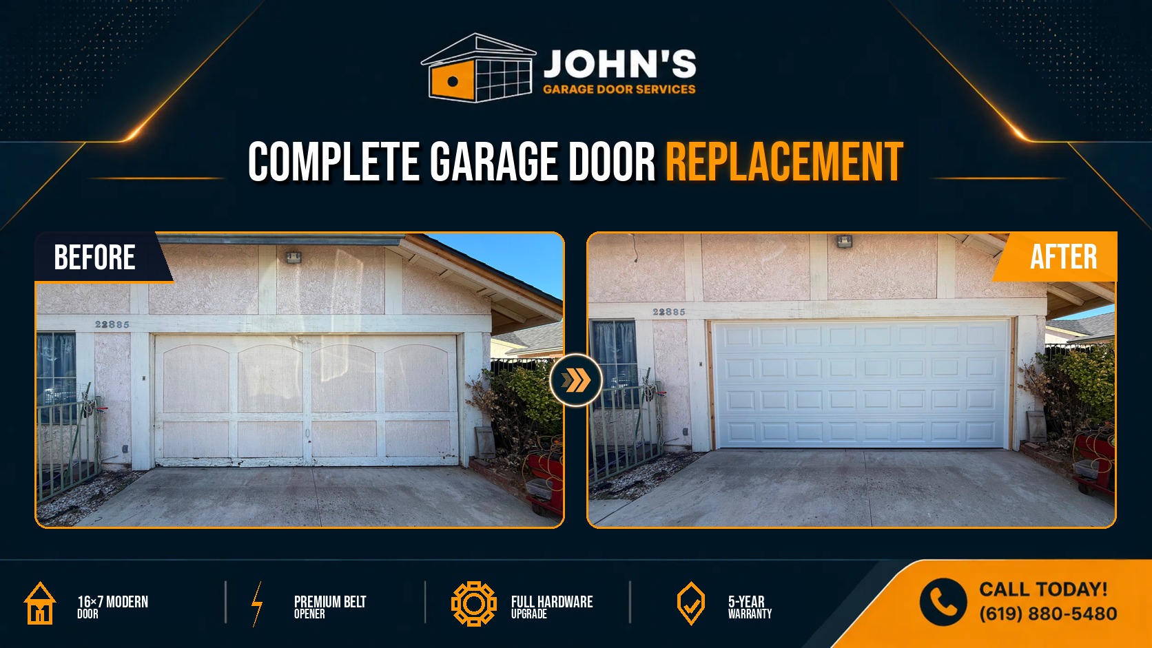 Garage Door Repair / Installation In Moreno Valley, California 92557
