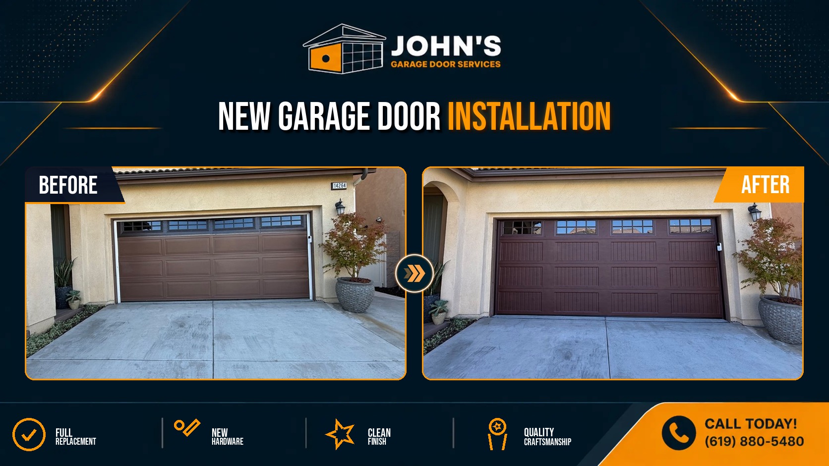 Garage Door Repair / Installation In Corona, California 92880